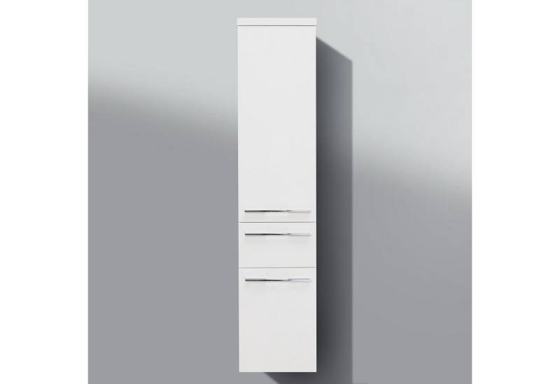 Intarbad Seitenschrank Hochschrank Seitenschrank Bad Maße: H/B/T 156,6/35/32,5cm vormontiert von Intarbad