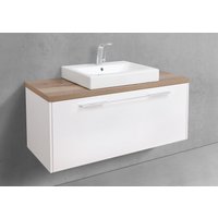 Luxor - Badmöbelset mit 1 Auszug und Waschtischplatte (inkl. Waschtisch Geberit iCon) von Intarbad