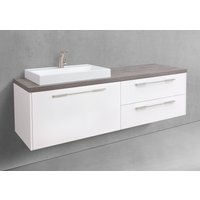 Luxor - Badmöbelset mit 3 Auszügen und Waschtischplatte (inkl. Mineralguss-Waschtisch) von Intarbad
