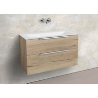 Saphir - Badmöbelset 90 cm mit Glaswaschbecken und Unterschrank von Intarbad