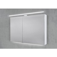 Spiegelschrank 100 cm mit LED Beleuchtung, Doppelspiegeltüren von Intarbad