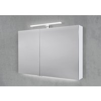 Spiegelschrank 100 cm mit MULTI LED Acryl Aufsatzleuchte Doppelspiegeltüren Spiegelschrank 100 cm mit MULTI LED Acryl Aufsatzleuchte Doppelspiegeltüren von Intarbad