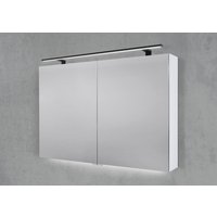 Spiegelschrank 100 cm mit MULTI LED Aufsatzleuchte Doppelspiegeltüren Spiegelschrank 100 cm mit MULTI LED Aufsatzleuchte Doppelspiegeltüren von Intarbad