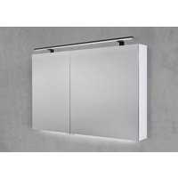 Spiegelschrank 100 cm mit MULTI LED Aufsatzleuchte Doppelspiegeltüren Spiegelschrank 100 cm mit MULTI LED Aufsatzleuchte Doppelspiegeltüren von Intarbad