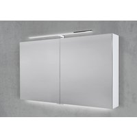 Spiegelschrank 120 cm mit LED Chrom Beleuchtung Doppelspiegeltüren Spiegelschrank 120 cm mit LED Chrom Beleuchtung Doppelspiegeltüren von Intarbad