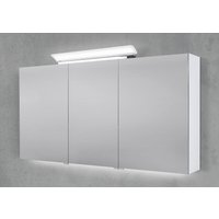 Spiegelschrank 140 cm LED Acryl Aufsatzleuchte doppelseitig verspiegelt von Intarbad
