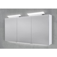 Spiegelschrank 150 cm 2x LED Acryl Aufsatzleuchte doppelseitig verspiegelt von Intarbad