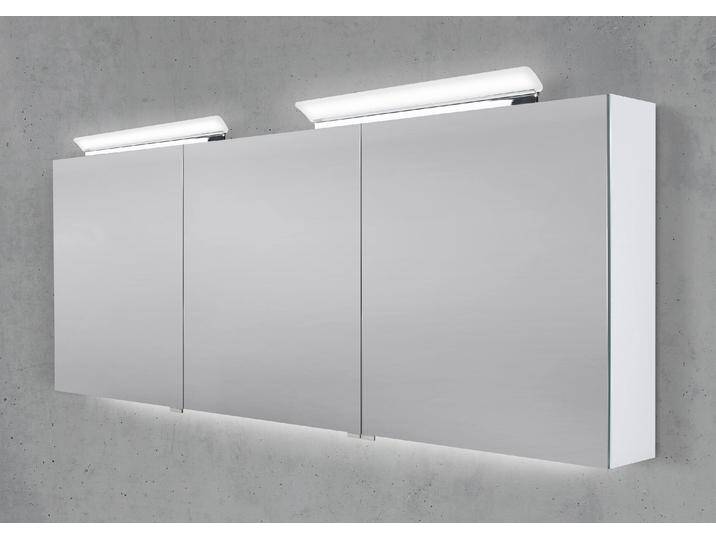 Spiegelschrank 180 cm 2x LED Acryl Aufsatzleuchte doppelseitig verspiegelt Spiegelschrank 180 cm 2x LED Acryl Aufsatzleuchte doppelseitig verspiegelt von Intarbad