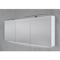 Spiegelschrank 180 cm mit 2x MULTI LED Aufsatzleuchte Doppelspiegeltüren von Intarbad