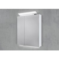 Spiegelschrank 60 cm LED Acryl Aufsatzleuchte doppelseitig verspiegelt von Intarbad