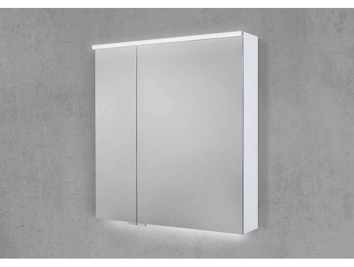 Spiegelschrank 70 cm integrierte MULTI Light LED Beleuchtung Doppelspiegeltüren von Intarbad