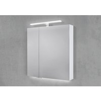 Spiegelschrank 70 cm mit MULTI LED Acryl Aufsatzleuchte Doppelspiegeltüren von Intarbad