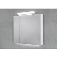 Spiegelschrank 80 cm LED Acryl Aufsatzleuchte doppelseitig verspiegelt von Intarbad