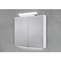 Spiegelschrank 80 cm LED Acryl Aufsatzleuchte doppelseitig verspiegelt von Intarbad