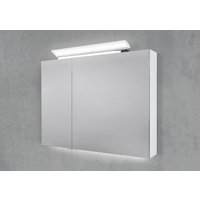 Spiegelschrank 90 cm LED Acryl Aufsatzleuchte doppelseitig verspiegelt von Intarbad