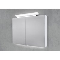 Spiegelschrank 90 cm LED Acryl Aufsatzleuchte doppelseitig verspiegelt von Intarbad