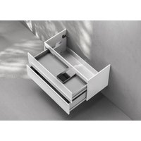 Unterschrank Intarbad Premium als Zubehör für Waschtisch Duravit P3 Comforts 85cm mit Ablage links von Intarbad