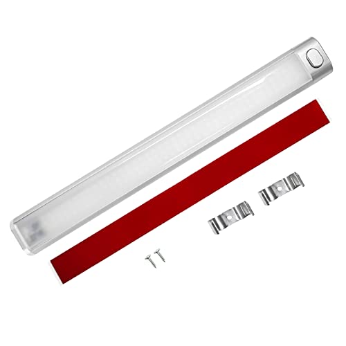Intckwan 12v Led Lampe Wohnmobil, 120 Led Leiste Mit Extragroßer Schalter, 6000K Weißes LED Auto Innenbeleuchtung für Auto Van Bus Caravan Boat Wohnmobil Küche Bad Bar LKW Camper Traktor(1 Stück) von Intckwan
