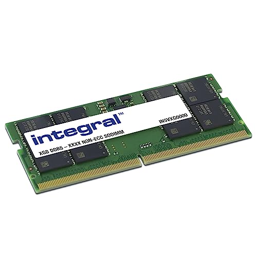 Integral 32GB DDR5 RAM 5200MHz SODIMM Laptop Notebook MacBook Arbeitsspeicher-Modul Integral 32GB DDR5 RAM 5200MHz SODIMM Laptop Notebook MacBook Arbeitsspeicher-Modul von Integral