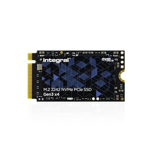 Integral 512GB M.2 SSD 2242 NVMe PCIe Gen3 x4 SSD - Read Speed bis zu 3000MB/s, Write Speed bis zu 2200MB/s - Internes 2242 SSD - Kompatibel mit PCs, NUCs, ultradünnen Laptops und Tablets von Integral