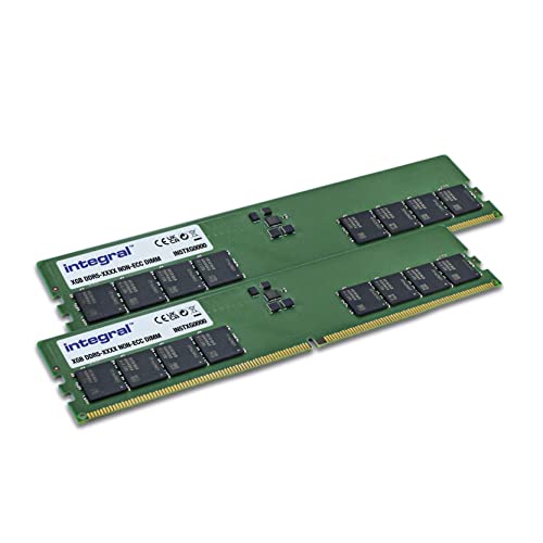 Integral 64GB DDR5 PC DIMM RAM Kit (2X 32GB) 5600MHz PC5-44800 CL46 Desktop/Computer Memory Module von Integral