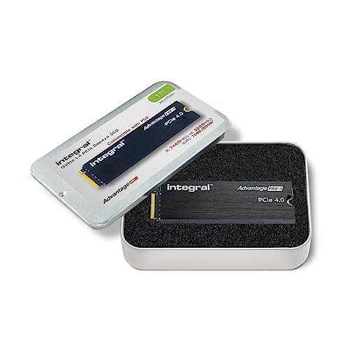 Integral Advantage PRO-1 1TB NVME SSD M.2 2280 PCIe Lightning-Fast Gen4x4 R-7400MB/s W-5500MB/s Solid State Drive Eingebauter Kühlkörper Kompatibel mit PS5 | M2 SSD | PS5 SSD | SSD 1TB | 1TB SSD Integral Advantage PRO-1 1TB NVME SSD M.2 2280 PCIe Lightning-Fast Gen4x4 R-7400MB/s W-5500MB/s Solid State Drive Eingebauter Kühlkörper Kompatibel mit PS5 | M2 SSD | PS5 SSD | SSD 1TB | 1TB SSD von Integral