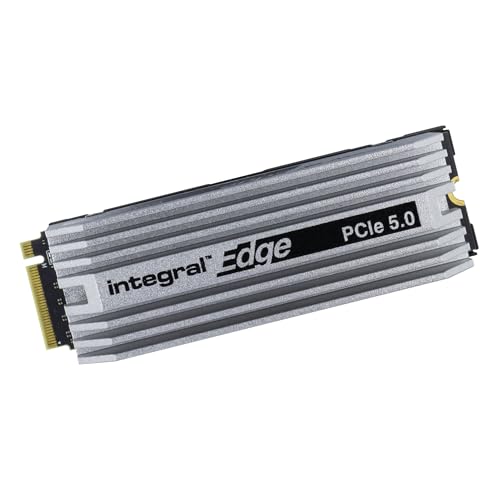 Integral Edge 2TB Gen5 M.2 2280 NVMe SSD mit Kühlkörper - Bis zu 12.000MB/s Lesen & 10.000MB/s Schreiben - Gaming, Video- und Fotobearbeitung, Design 3D-Rendering und mehr - Internes Solid State Drive von Integral