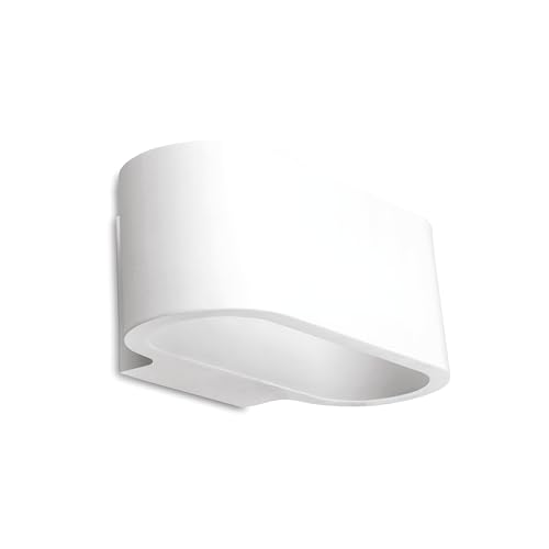 Integral LED Chania Indoor Decorative Paintable Plaster Up & Down Wall Light – Requires 1x G9 LED Bulb (Sold separately) – Match Your Interior, Ideal for Bedroom, Living Room, Hallways & Offices von Integral