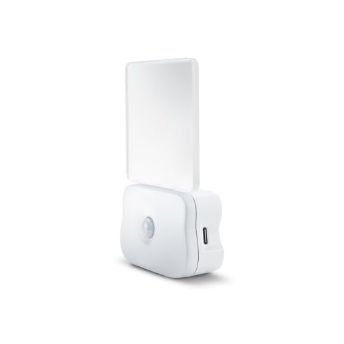 Integral LED Dämmerungs- bis Morgendämmerung Bewegungssensor Nachtlicht mit langlebigem USB-wiederaufladbarem 500mAh Li-Ionen-Akku - Kaltweiß - Für Flure, Treppen, Schlafzimmer, Babyzimmer und mehr von Integral