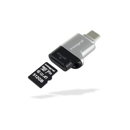 Integral MicroSD USB3.0/USB-C Typ-C OTG Speicherkartenlesegerät Adapter - Super schnelle Übertragungsgeschwindigkeiten, Plug & Play und kompatibel mit microSDXC/microSDHC UHS-I U1 & U3 Integral MicroSD USB3.0/USB-C Typ-C OTG Speicherkartenlesegerät Adapter - Super schnelle Übertragungsgeschwindigkeiten, Plug & Play und kompatibel mit microSDXC/microSDHC UHS-I U1 & U3 von Integral