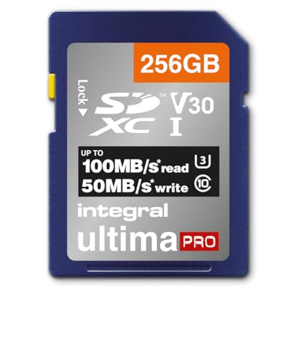 Integral insdx256g 256 GB Premium High Speed SDXC-Speicherkarte von Integral