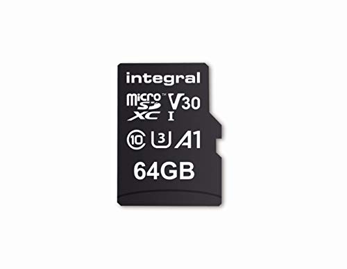 Speicherkarte 64 GB microSDxC Premium High Speed bis zu 100 MB/s Lesen, 45 MB/s Schreiben, V30 UHS-I U3 + SD-Adapter, by Integral Memory Speicherkarte 64 GB microSDxC Premium High Speed bis zu 100 MB/s Lesen, 45 MB/s Schreiben, V30 UHS-I U3 + SD-Adapter, by Integral Memory von Integral