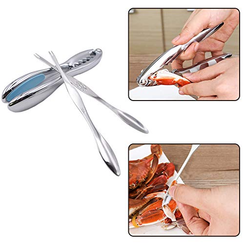 Integrity.1 Seafood Cracker Tool, 3-teiliges Set Meeresfrüchte Cracker, Meeresfrüchte Tools Set, Nussknacker-Werkzeug, für Hummer/Krabbe/Nuss/Meeresfrüchte (Krabben-Klauen-Werkzeug + 2 Krabben-Nadel) Integrity.1 Seafood Cracker Tool, 3-teiliges Set Meeresfrüchte Cracker, Meeresfrüchte Tools Set, Nussknacker-Werkzeug, für Hummer/Krabbe/Nuss/Meeresfrüchte (Krabben-Klauen-Werkzeug + 2 Krabben-Nadel) von Integrity.1