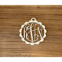 Personalisierter Christbaumschmuck| Personalisiertes Monogramm Ornament| Weihnachtsdeko| Weihnachtsbaum Dekor | Holzornament| Familie von IntegrityDesignCo