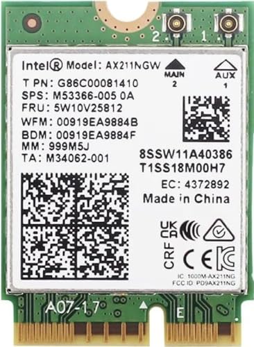 INTEL NIC WI-FI 6E AX211 2230 2x2 AX R2 6GHz + BT No vPro INTEL NIC WI-FI 6E AX211 2230 2x2 AX R2 6GHz + BT No vPro von Intel