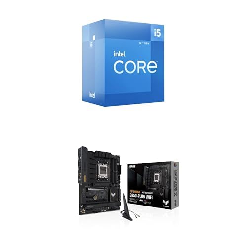 Intel® Core™ i5-12400 6-Core 65W + ASUS TUF Gaming B650-PLUS WiFi ATX, PCIe 5.0 M.2, DDR5, WiFi 6, 2.5Gb LAN, USB4, Aura Sync von Intel