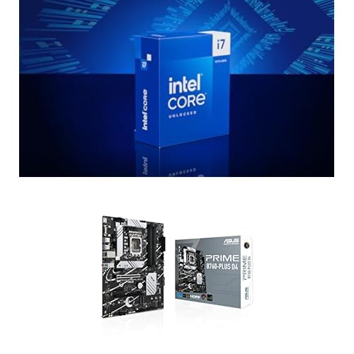 Intel® Core™ i7-14700K 20-Core up to 5.6 GHz + ASUS Prime B760-PLUS D4 ATX, PCIe 5.0, 3X PCIe 4.0 M.2, DDR4, 2.5Gb LAN, USB-C 3.2 Gen 2x2 von Intel