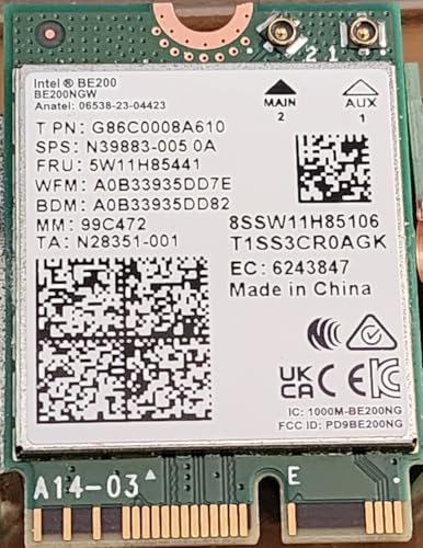 Intel 282726 Nt Be200.ngwg.nv Intel Wi-fi 7 Be200 2230 2x2 Be+bt Kein Vpro Einzelhandel von Intel