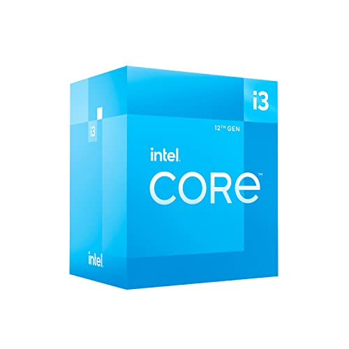 Intel Core i3-12100 12. Generation Desktop Prozessor (Basistakt: 3.3GHz, 4 Kerne, LGA1700, RAM DDR4 und DDR5 bis zu 128GB) BX8071512100, ‎silber von Intel