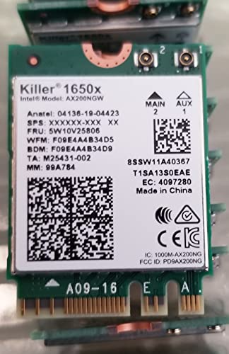 Intel Killer Wi-Fi 6 AX1650x AX200 M.2 2230 Bluetooth 5.2 WLAN-Karte (Einzelpackung) von Intel