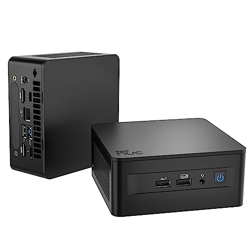 Intel/Asus NUC 13 Pro Mini PC Core i7-1360P|12 Kerne 16 Threads NUC13ANHi7 Mini Desktop Computer|32GB RAM 2TB SSD|Windows 11 Pro Desktop Computer|4K/8K UHD|HDMI|2xThunderbolt 4|WiFi 6E|BT5.3, Schwarz von Intel