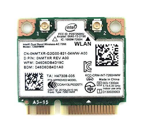 Intel Netzwerkprozessor 7260, HMWG.R überarbeitetes WiFi-WLAN AC 7260 H/T Dual Band 2 x 2 AC + Bluetooth HMC, inklusive Befestigungsschrauben, Modell: 7260. HMWG.R, PC/Computer und Elektronik Intel Netzwerkprozessor 7260, HMWG.R überarbeitetes WiFi-WLAN AC 7260 H/T Dual Band 2 x 2 AC + Bluetooth HMC, inklusive Befestigungsschrauben, Modell: 7260. HMWG.R, PC/Computer und Elektronik von Intel