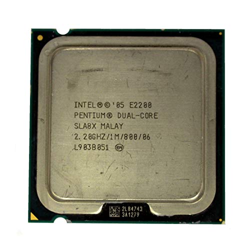 Intel SLA8X Pentium Dual Core E2200 2,2 GHz 1 MB Cache 800 MHz LGA775 (Renewed) von Intel