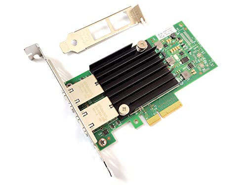 Intel X550-T2 Internes Ethernet 10000 Mbit/s Netzwerkkarte und Netzwerkadapter – Karten und Netzwerkadapter (intern, kabelgebunden, PCI-E, Ethernet, 10000 Mbit/s, Grün, Silber) von Intel