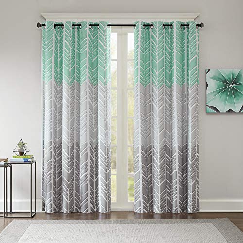 Intelligent Design Bettdeckenset_Fenstervorhang Paneele, Aqua Total Blockout, 50" W x 84" L (Pack of 1) von Intelligent Design