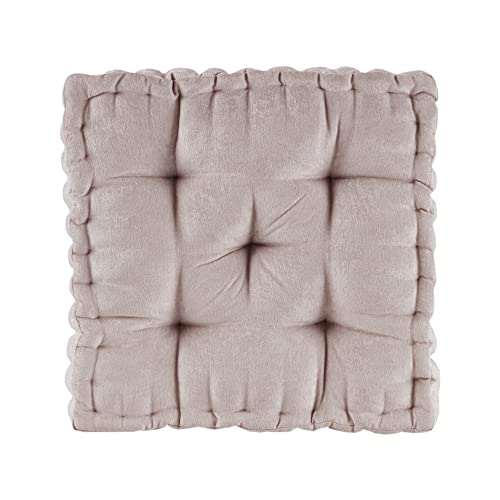 Intelligent Design Floor Pillow Square Pouf Chenille Tufted with Scalloped Edge Design Azza Hypoallergenes Bank-/Stuhlkissen, Blush, 20" W x 20" L x 5" H Intelligent Design Floor Pillow Square Pouf Chenille Tufted with Scalloped Edge Design Azza Hypoallergenes Bank-/Stuhlkissen, Blush, 20" W x 20" L x 5" H von Intelligent Design