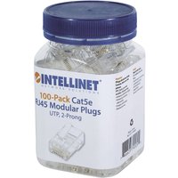 Intellinet - 100er Pack Cat5e RJ45 Modularstecker utp 2-Punkt-Aderkontaktierung für Litzen Intellinet - 100er Pack Cat5e RJ45 Modularstecker utp 2-Punkt-Aderkontaktierung für Litzen von Intellinet