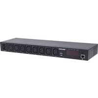 Intellinet 163682 19 Zoll Netzwerkschrank-Steckdosenleiste 1 HE Kaltgeräte-Steckdose C13 10A Festei von Intellinet