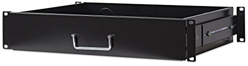Intellinet 19" 48,3 cm Schublade 2 HE ( 350 mm Fachbodentiefe-Ausziehbar ) schwarz 714938 von Intellinet