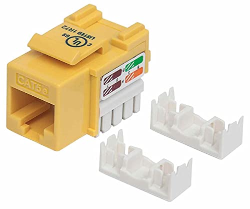 Intellinet 210133 "Cat 5 Keystone Jack UTP Punch-down gelb von Intellinet